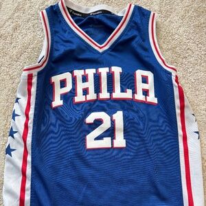 Sixers youth Embiid jersey #21